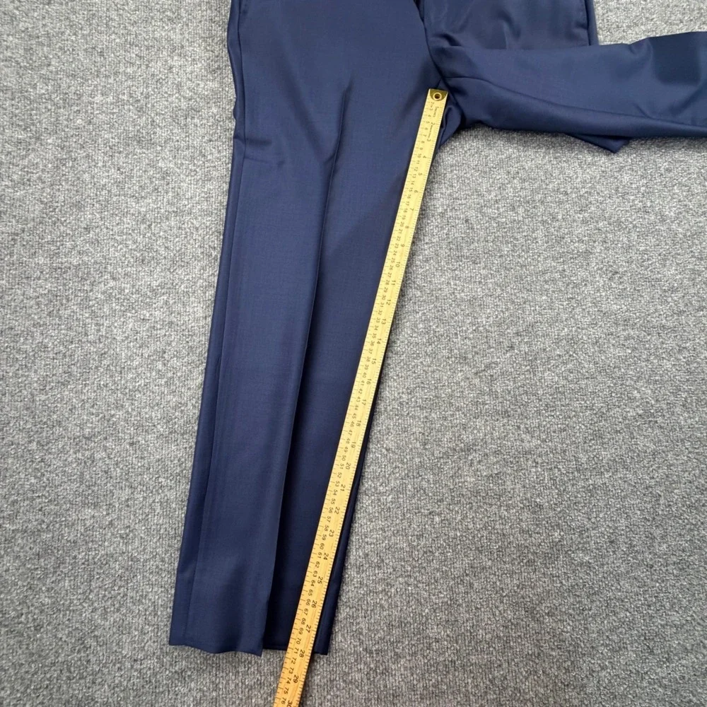 Ermenegildo Zegna Trofeo 600 Luxury Wool Silk Blue‎ Suit Mens Sartorial Italy